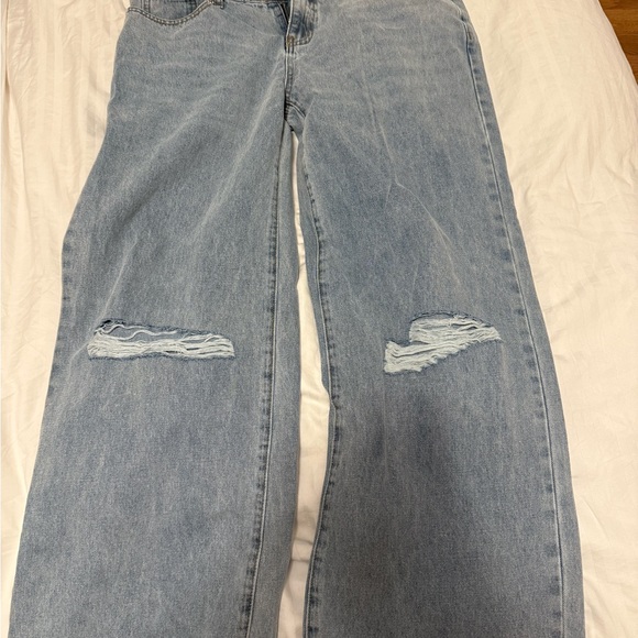 Edikted Denim - Edikted Light Blue Flare & Wide Leg Jeans